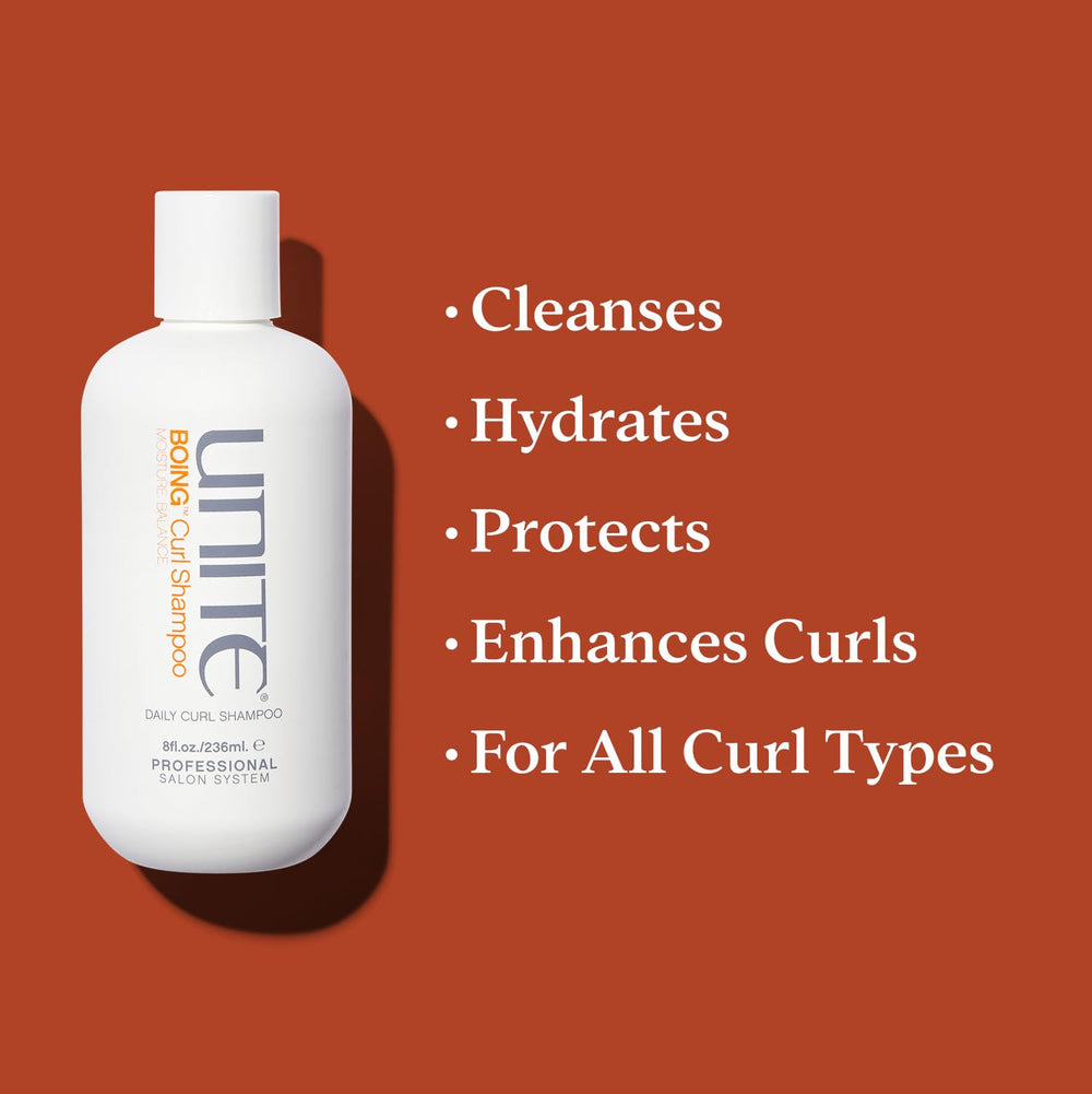 UNITE BOING shampoo texture close-up highlighting creamy coconut-rich lather