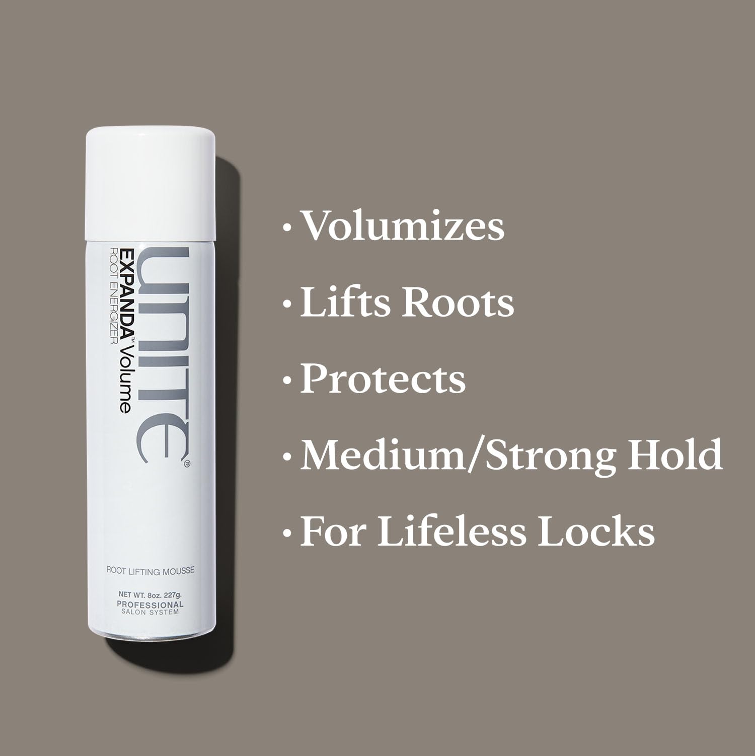UNITE EXPANDA being applied at the root showing targeted lift benefit