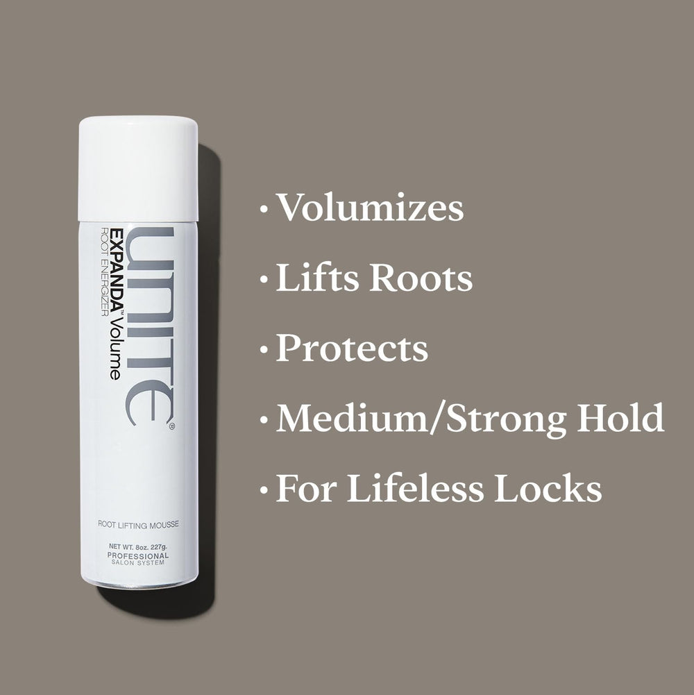 UNITE EXPANDA being applied at the root showing targeted lift benefit