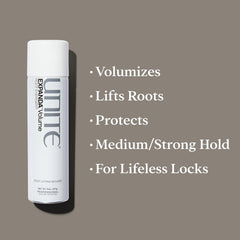 UNITE EXPANDA being applied at the root showing targeted lift benefit