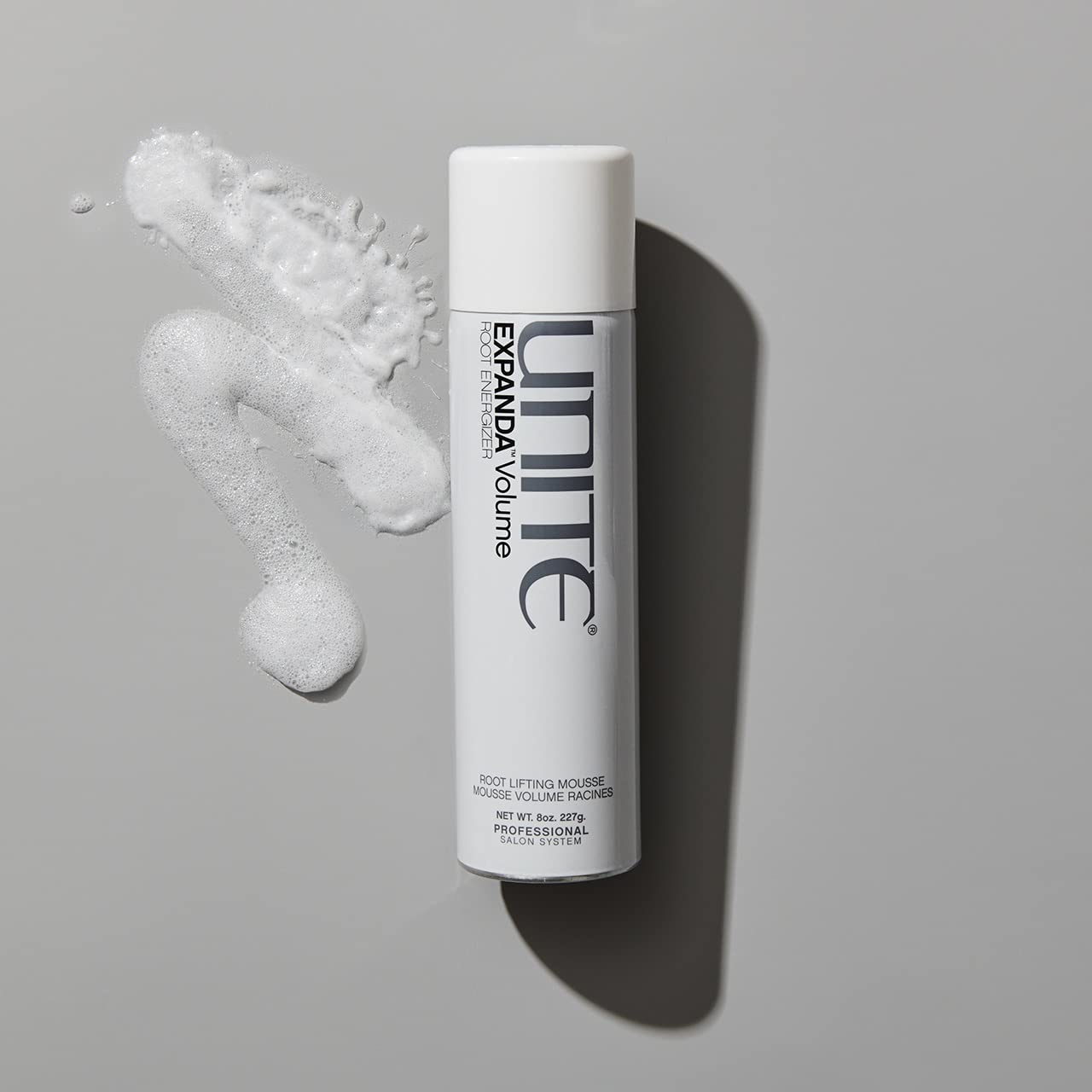 UNITE EXPANDA foam texture close-up highlighting lightweight lift and spreadability