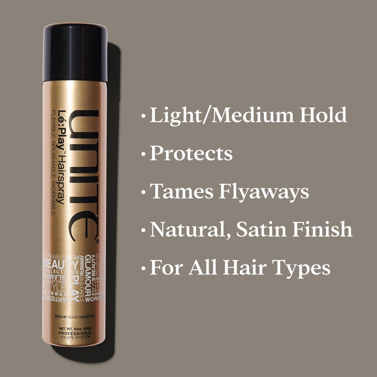 UNITE Lé:Play nozzle and texture close-up highlights spray control for even application