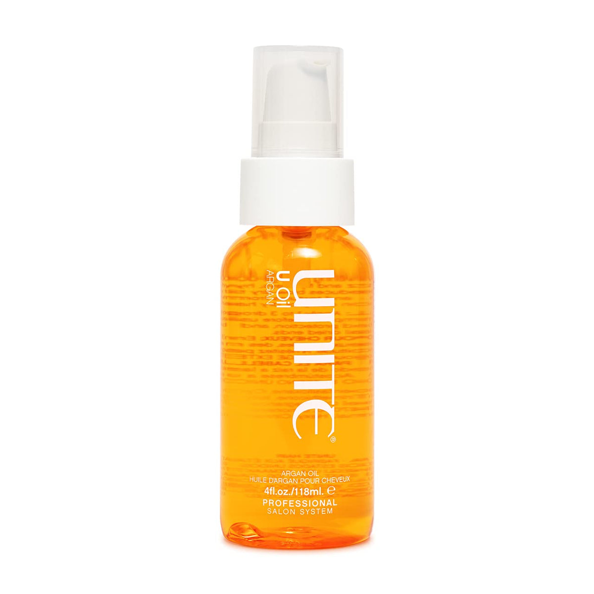 UNITE U Oil front bottle showing label and 4 fl oz size for quick identification and trust