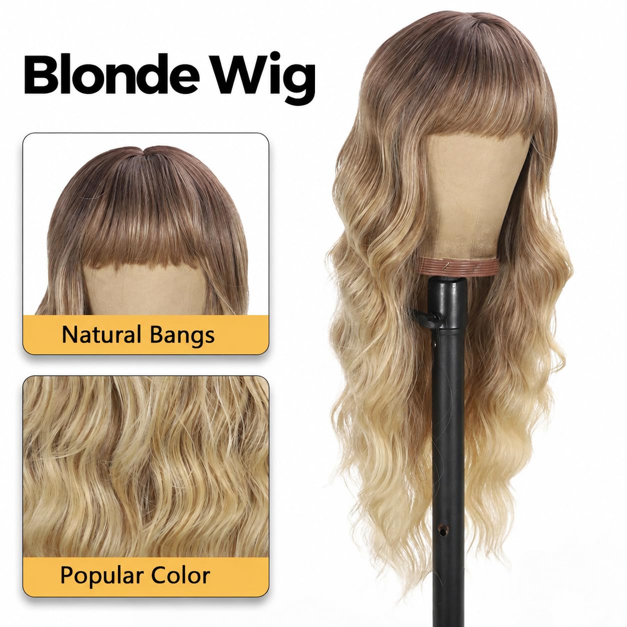 UNNYMGER side profile highlighting bangs for a flattering face-framing benefit