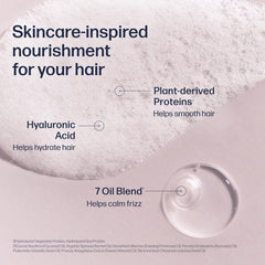 UNOVE shampoo lather texture close-up demonstrating gentle moisturizing foam