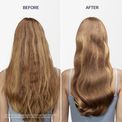 UNOVE applied in hand to hair ends demonstrating smooth application