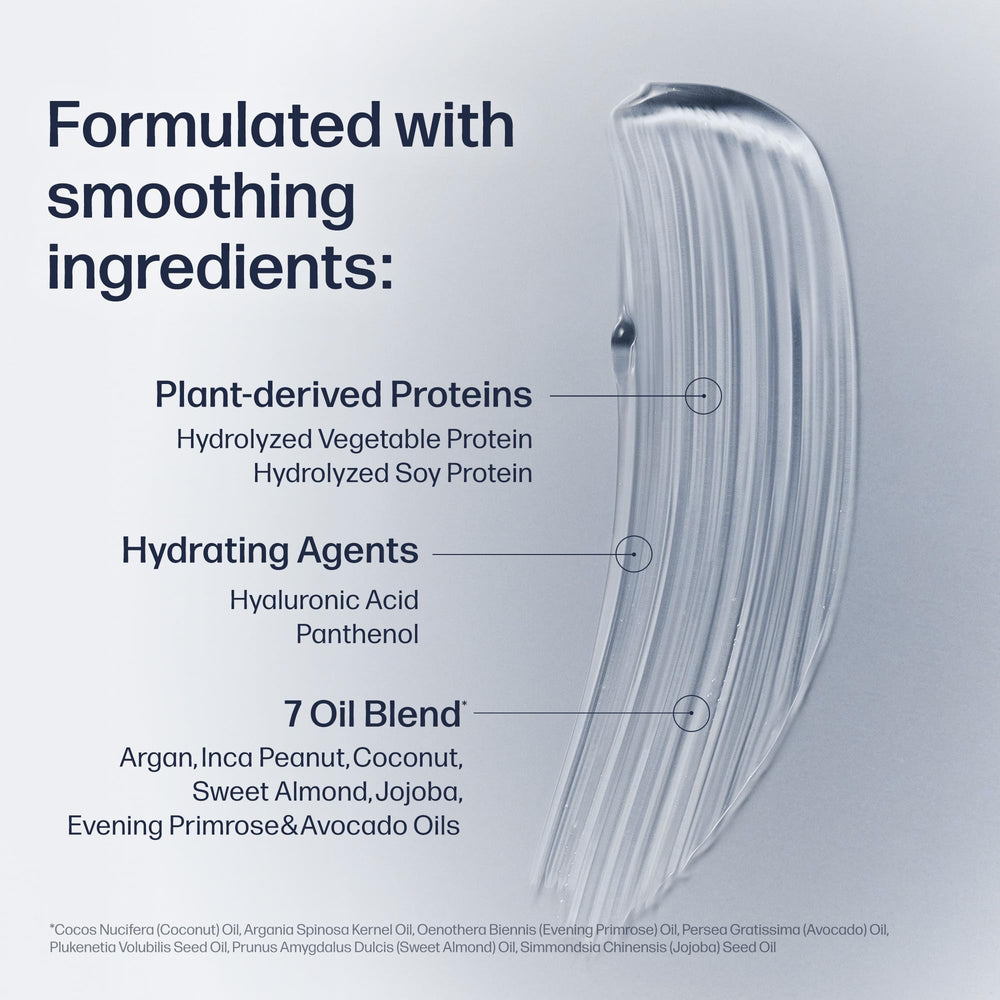 UNOVE stick applied to hairline showing instant frizz calming benefit
