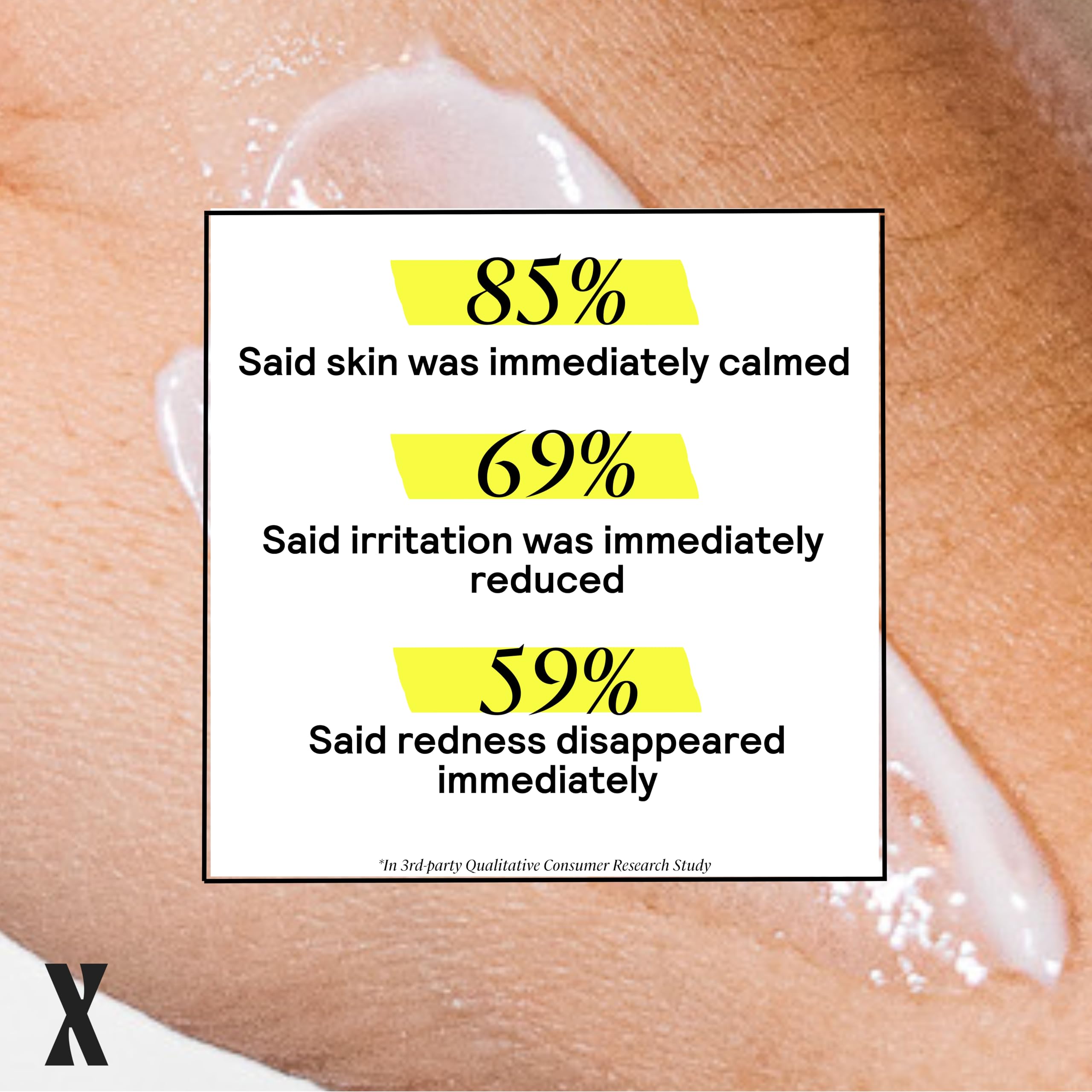 Untoxicated being smoothed onto arm demonstrating full-body hydration without residue