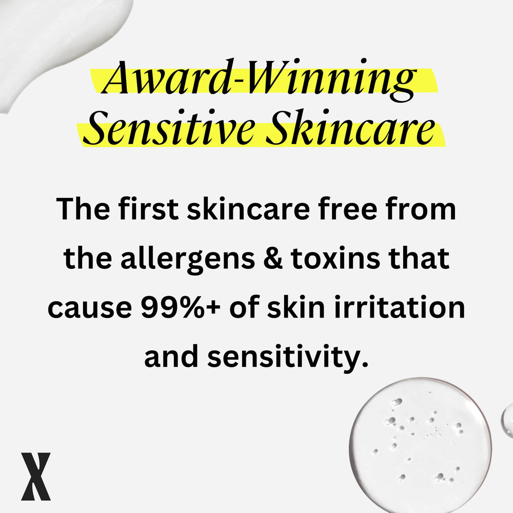 Untoxicated being applied to face showing gentle, non-greasy finish ideal for sensitive skin