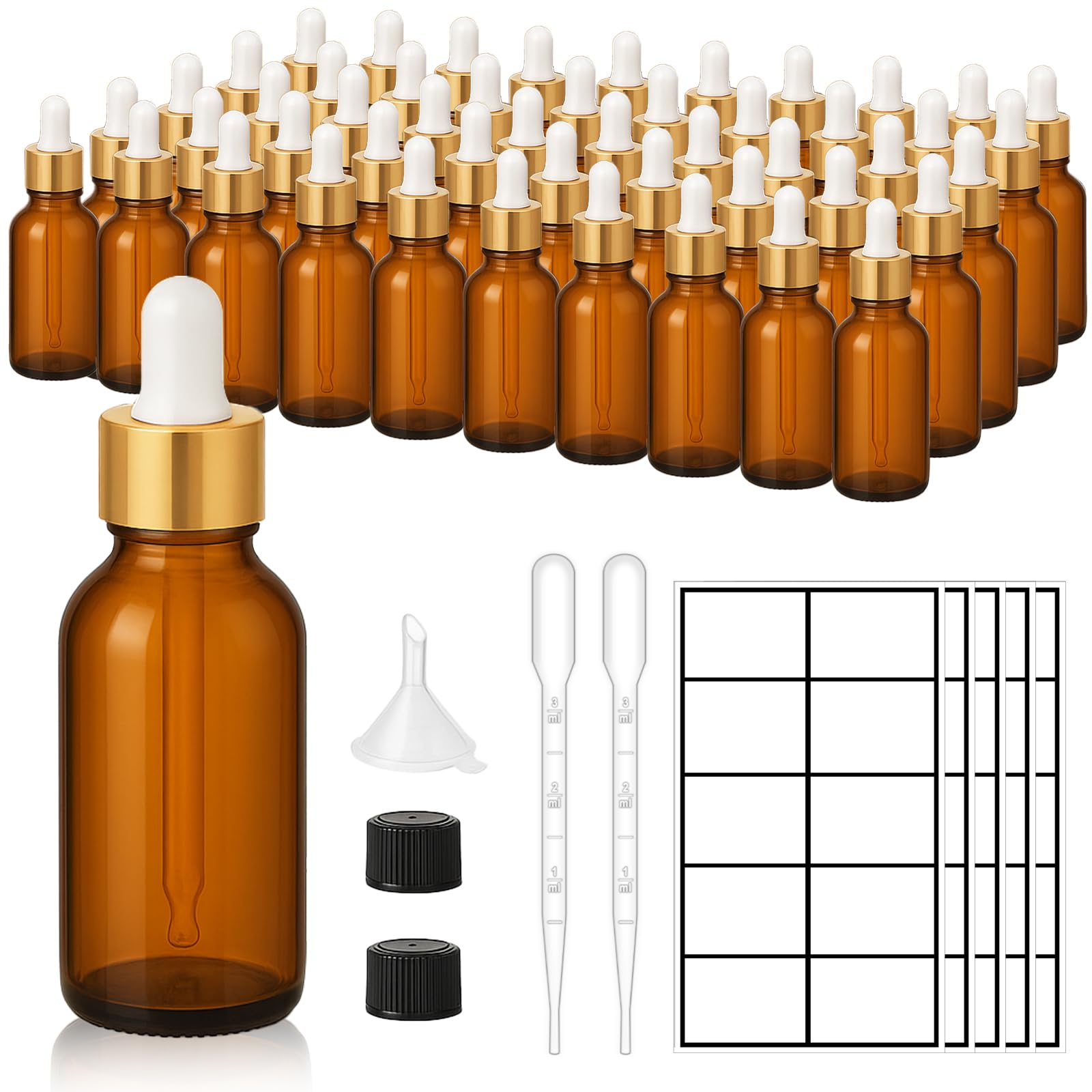 UPBUD front view of 50-pack amber bottles showing complete kit benefit
