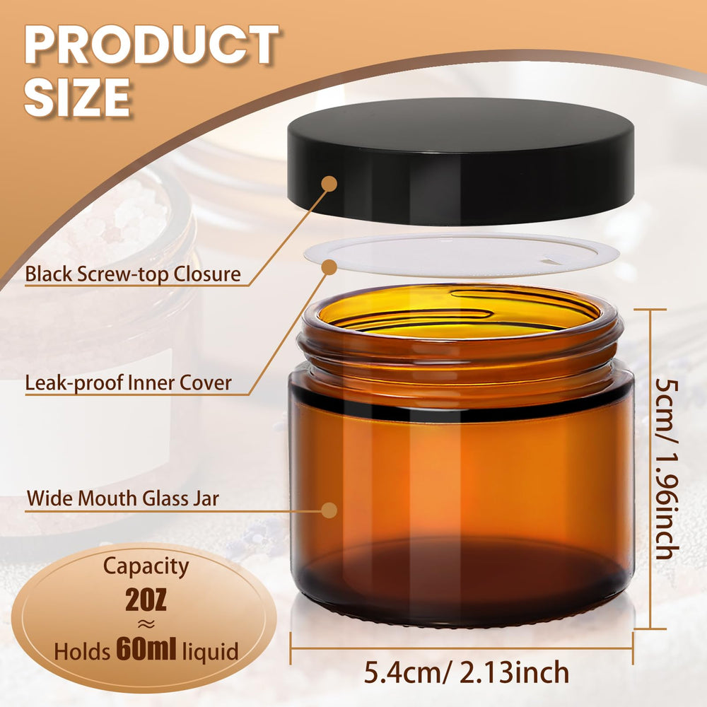 UPBUD wide-mouth jar angle with cream being filled showing easy filling benefit