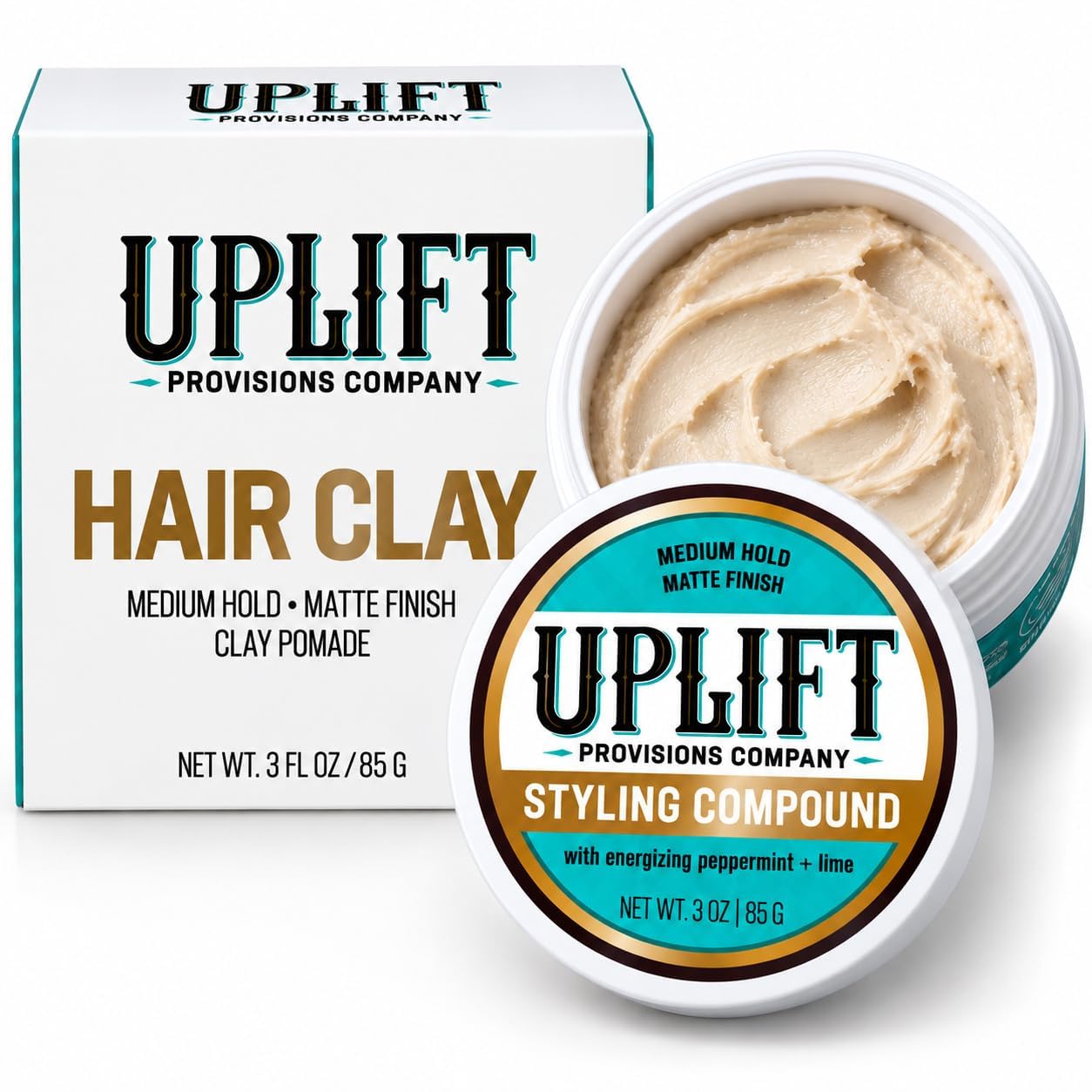 Uplift Provisions Company jar front view showing clean packaging and size