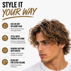 Uplift Provisions Company styled side profile showing matte finish benefit
