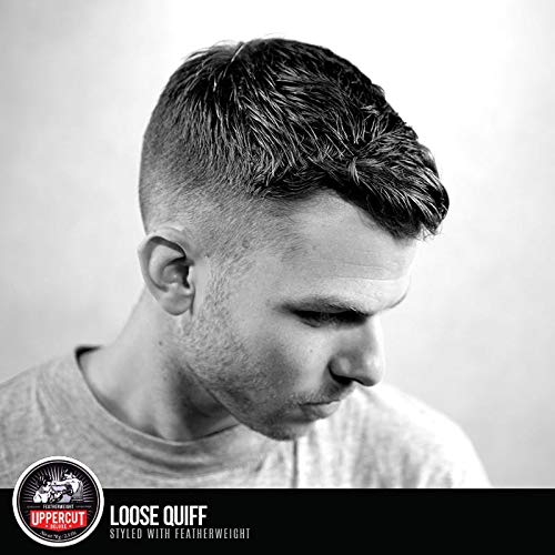 Uppercut Deluxe on bathroom shelf in lifestyle scene suggesting everyday barber-quality use