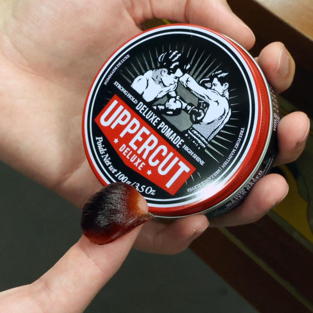 UPPERCUT DELUXE pompadour styled to show volume and controlled movement