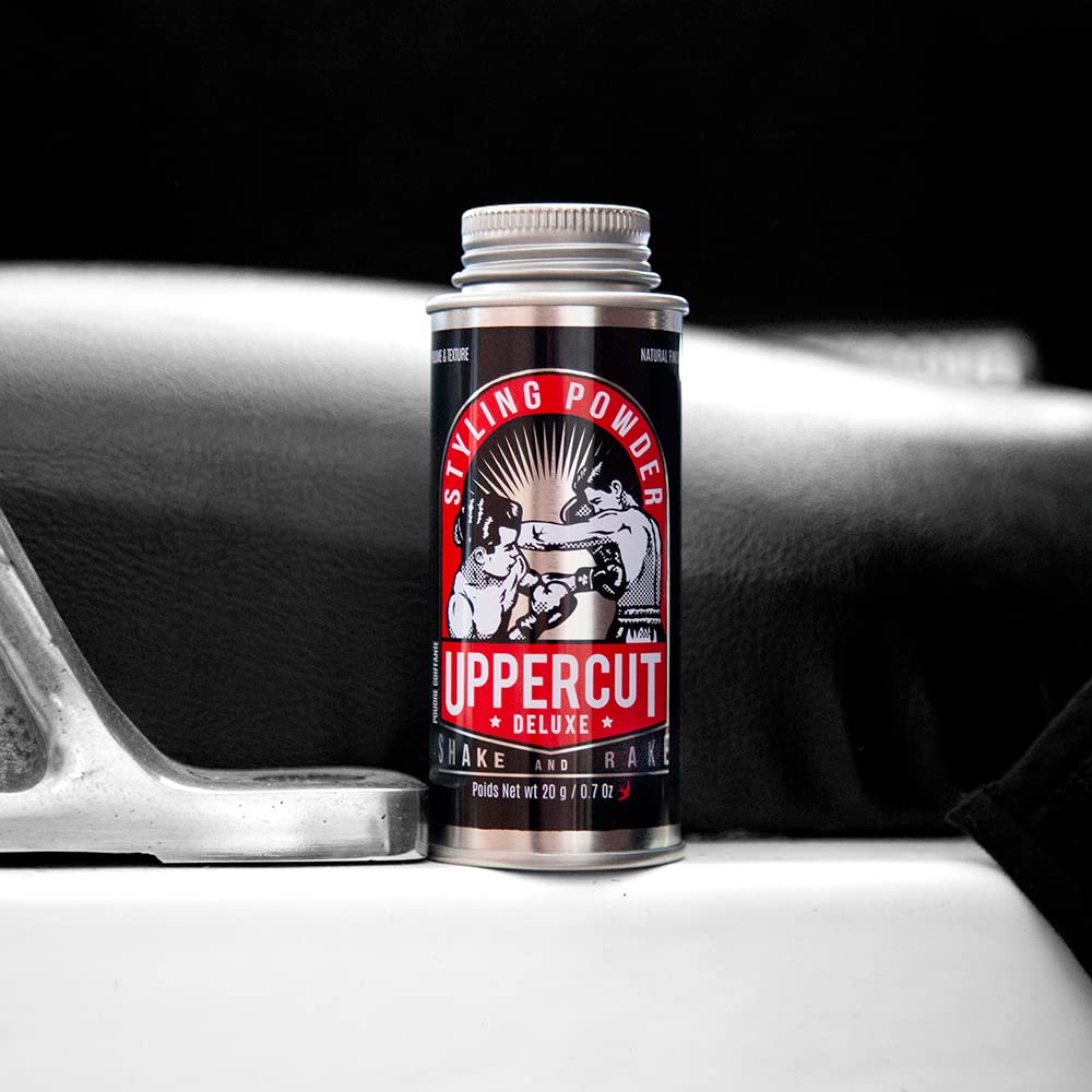 UPPERCUT DELUXE open top sifter detail displaying easy controlled dispensing benefit