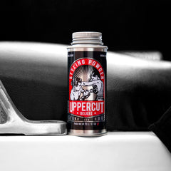 UPPERCUT DELUXE open top sifter detail displaying easy controlled dispensing benefit
