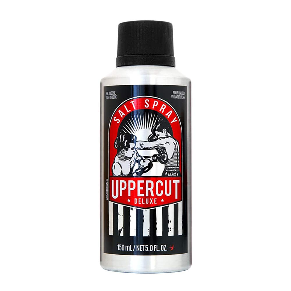 UPPERCUT DELUXE front bottle view showing 5 fl oz and branding benefits