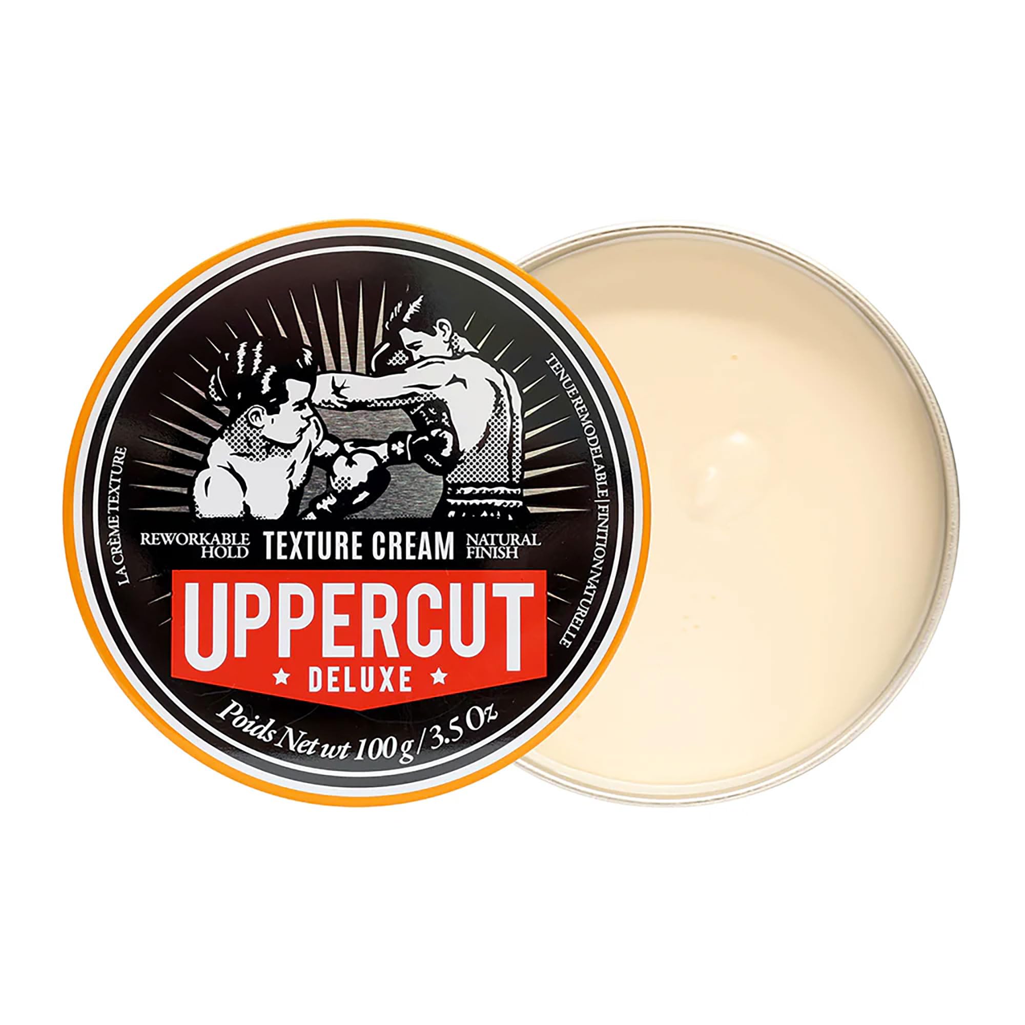 UPPERCUT DELUXE rinsing under water to show water-based formula that washes out easily benefit