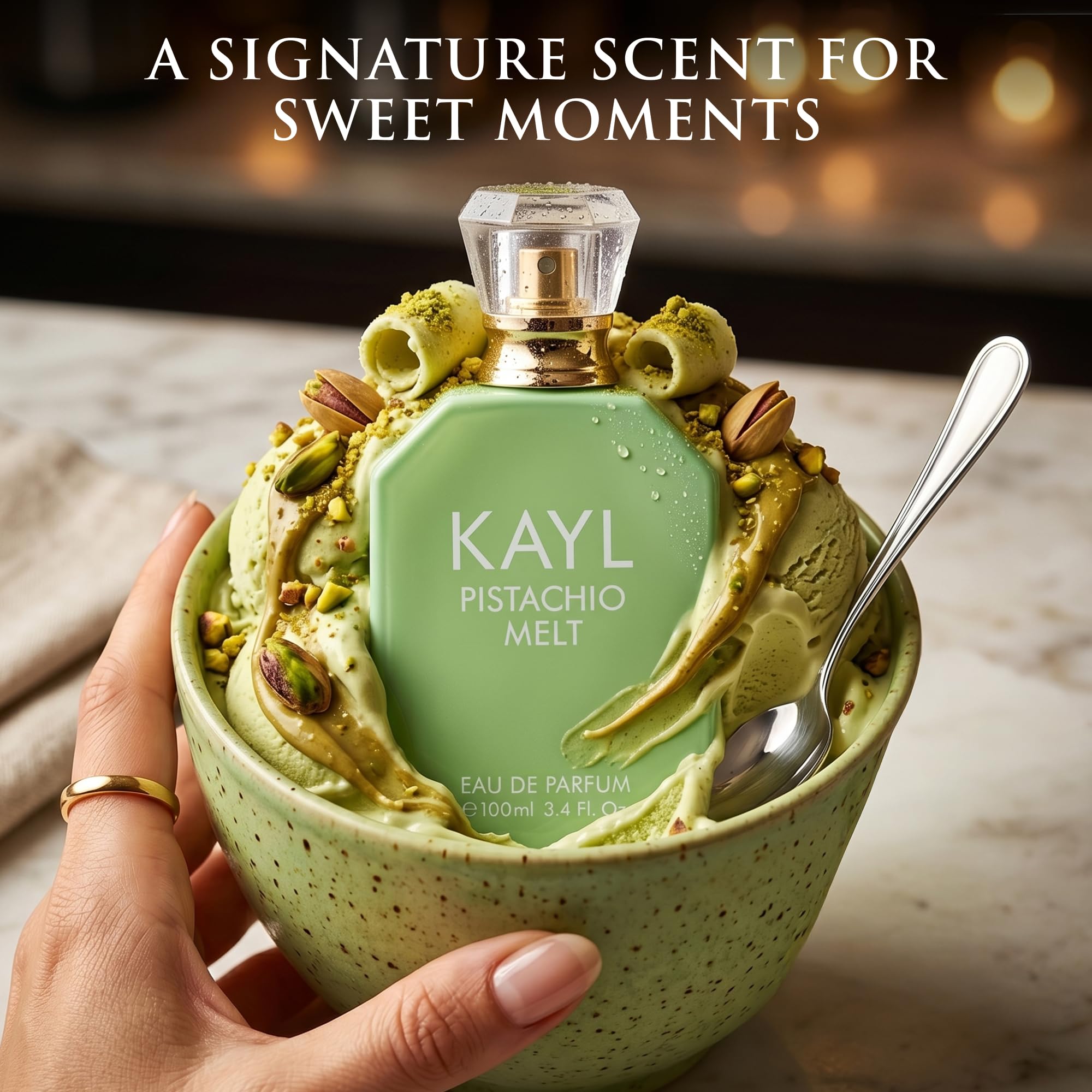 URBAN COLLECTION Kayl label close-up showing fragrance name and ingredient cues