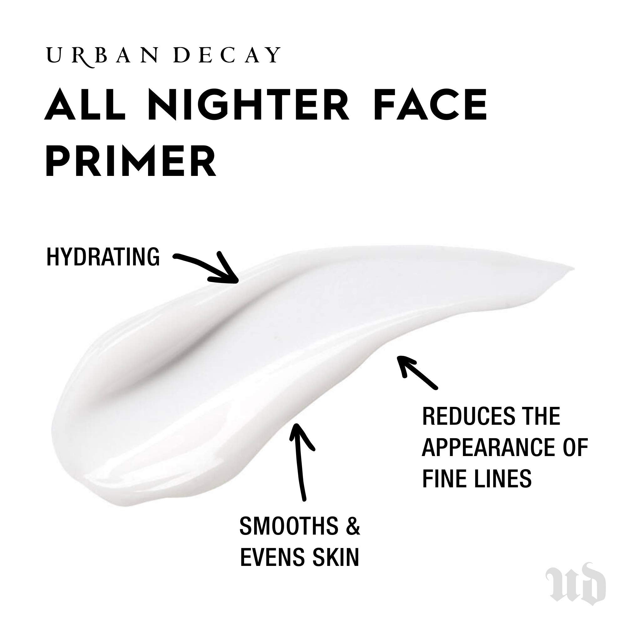 Urban Decay primer texture close-up revealing silky, weightless formula for smooth skin
