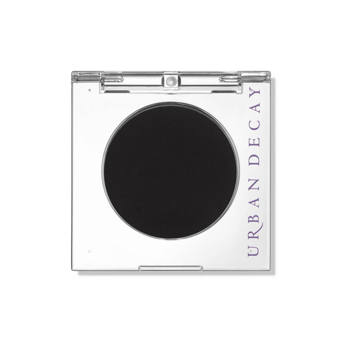 Urban Decay Blackout front pan showing intense matte black finish and clean packaging benefit