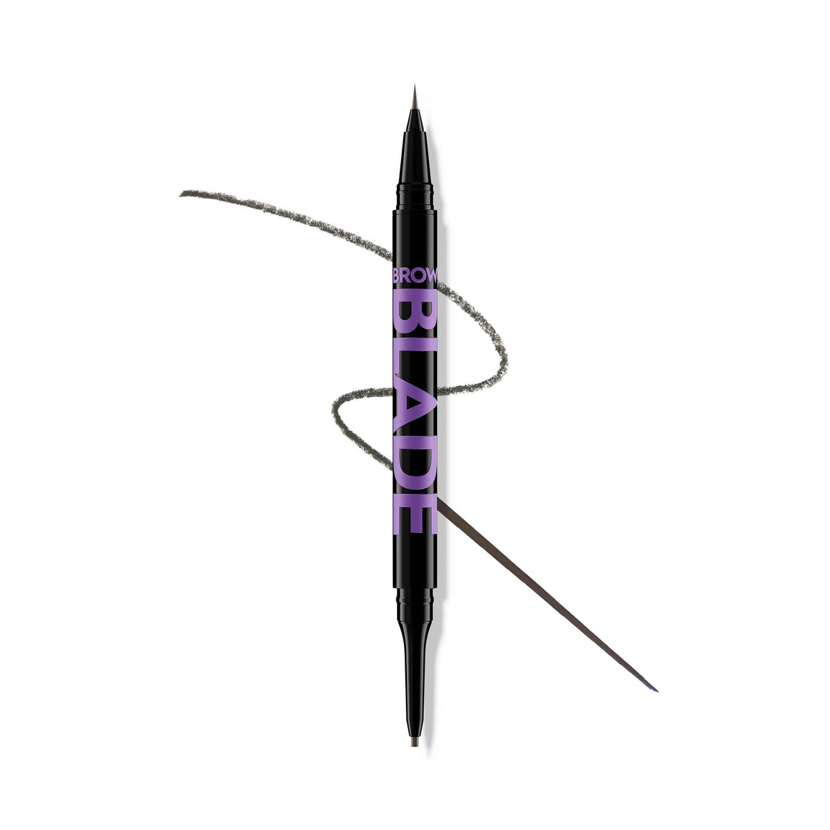 Urban Decay Brow Blade front packaging showing dual-ended tool and shade label for quick identification and benefit