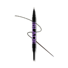 Urban Decay Brow Blade front packaging showing dual-ended tool and shade label for quick identification and benefit