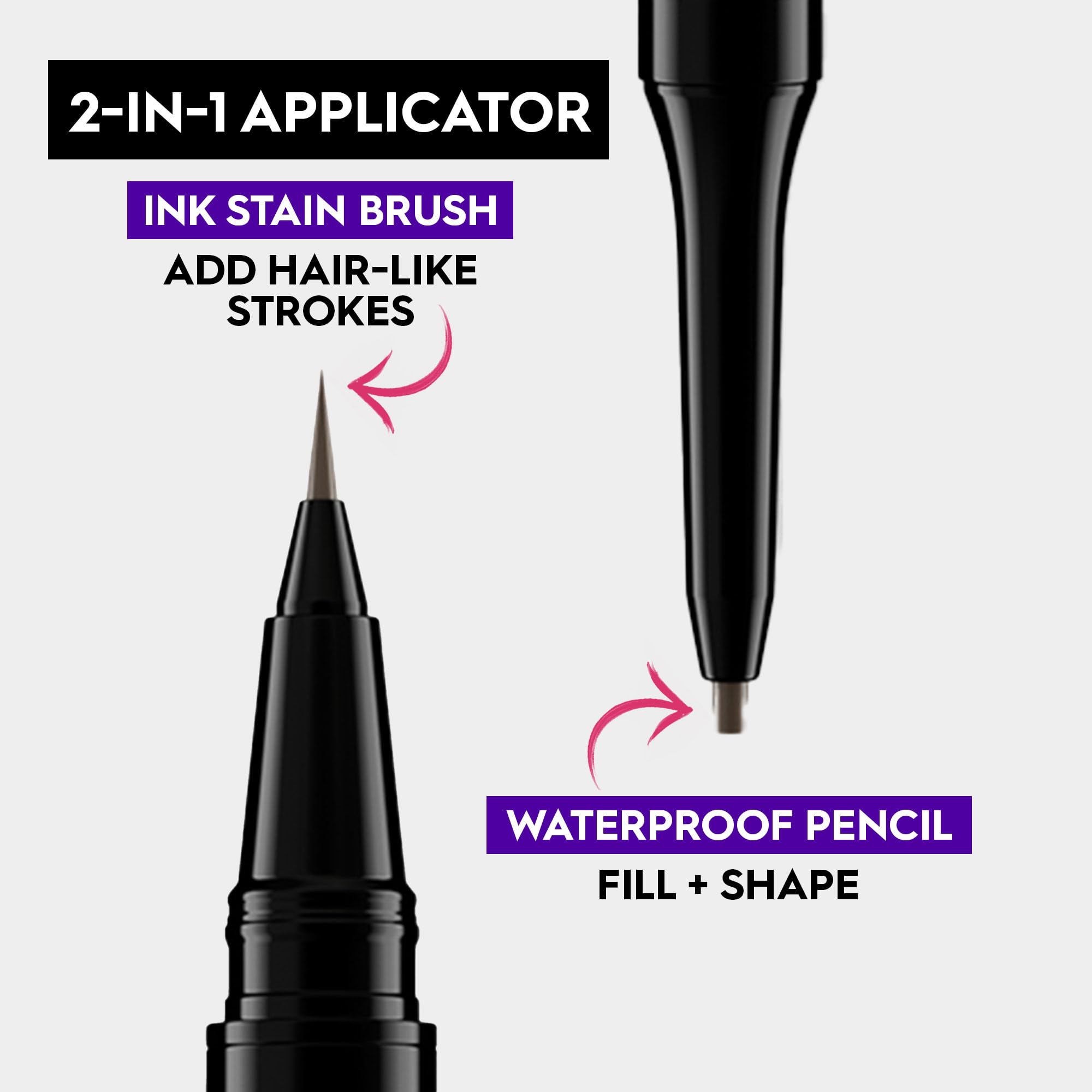 Urban Decay Brow Blade pencil tip texture demonstrating smooth application and buildable coverage for filling