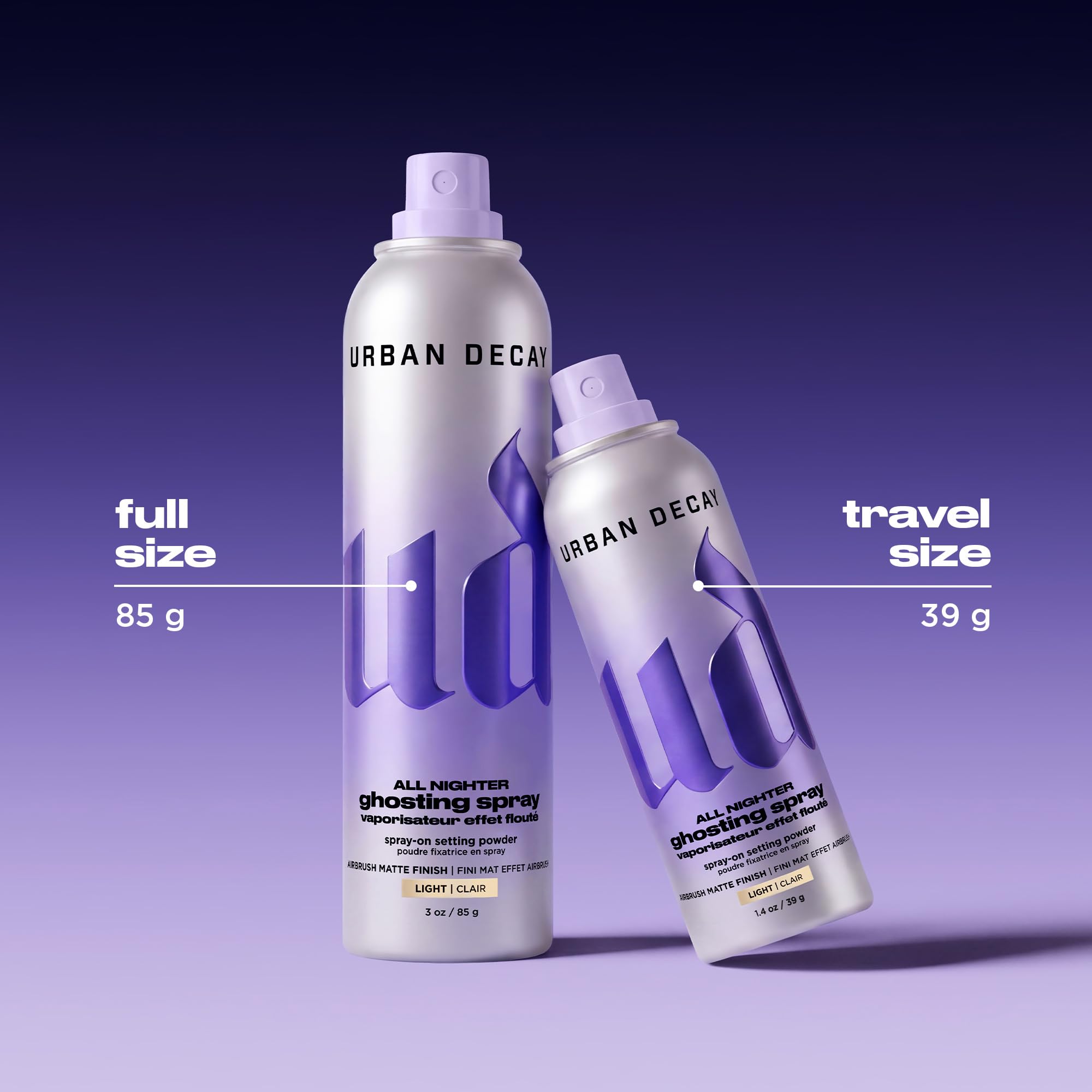 Urban Decay on model showing natural matte finish and extended wear