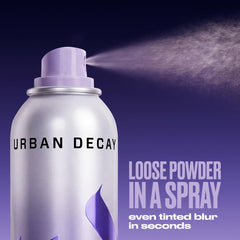 Urban Decay spray nozzle close-up demonstrating fine mist delivery