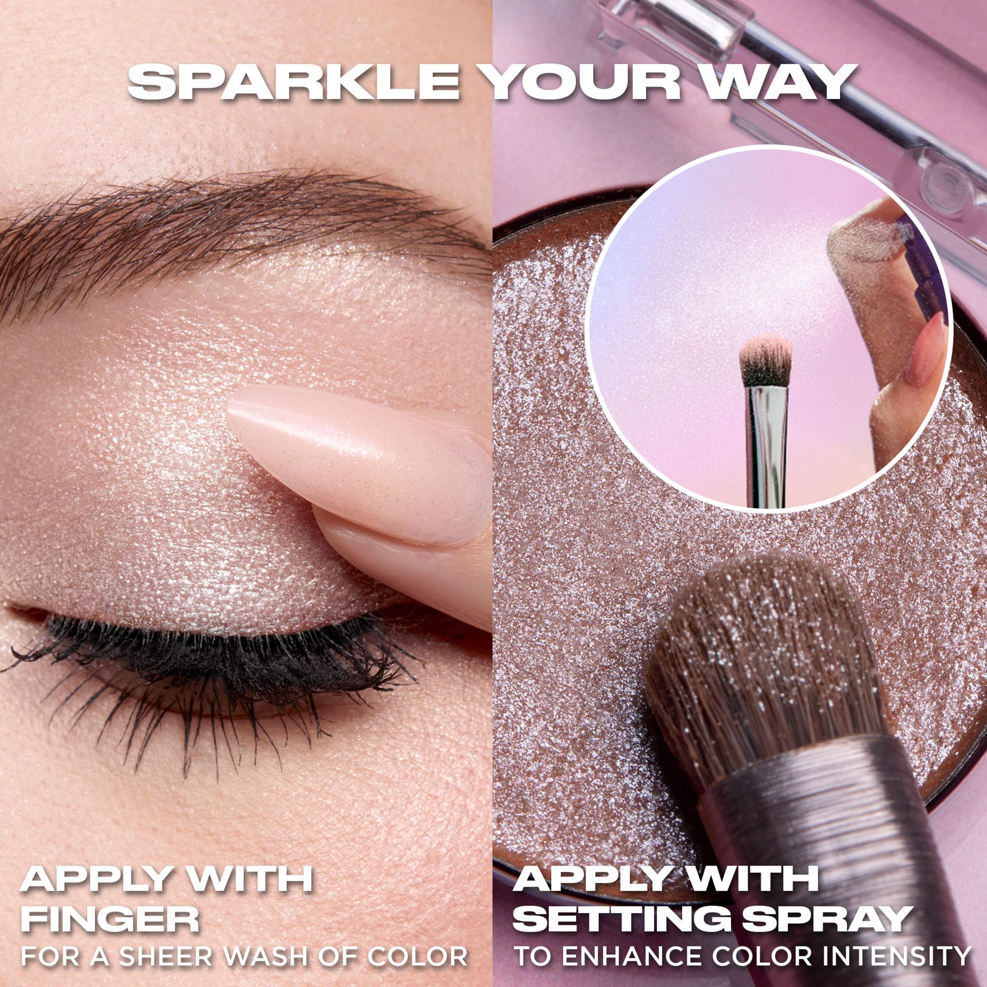 Urban Decay product label and shade name Space Cowboy for clear identification