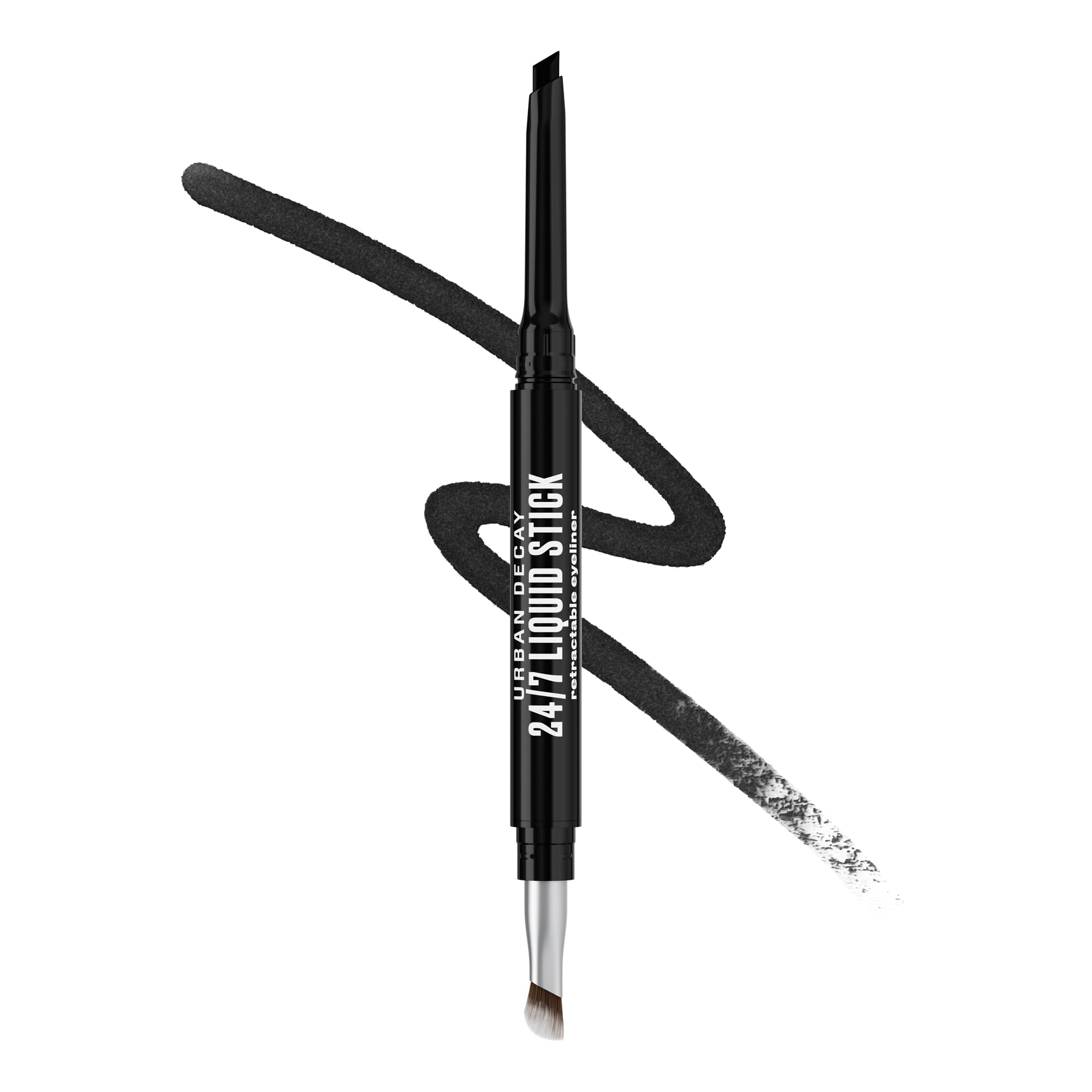 Urban Decay front packaging showing Melted Onyx liner and benefits