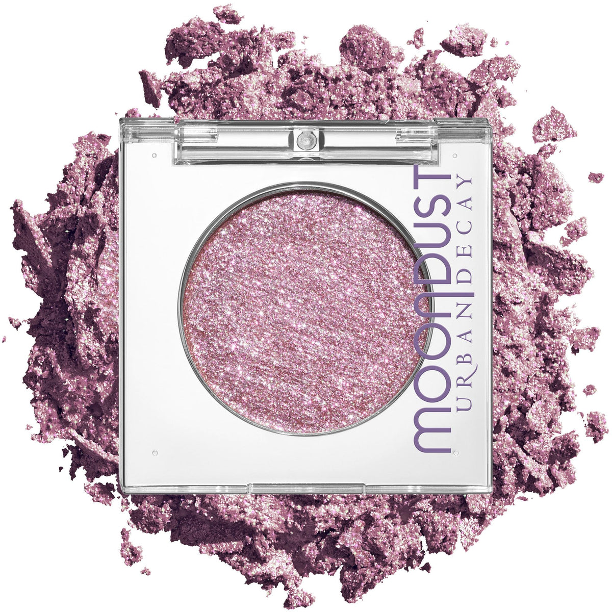 Urban Decay front compact showing Glitter Rock for instant sparkle