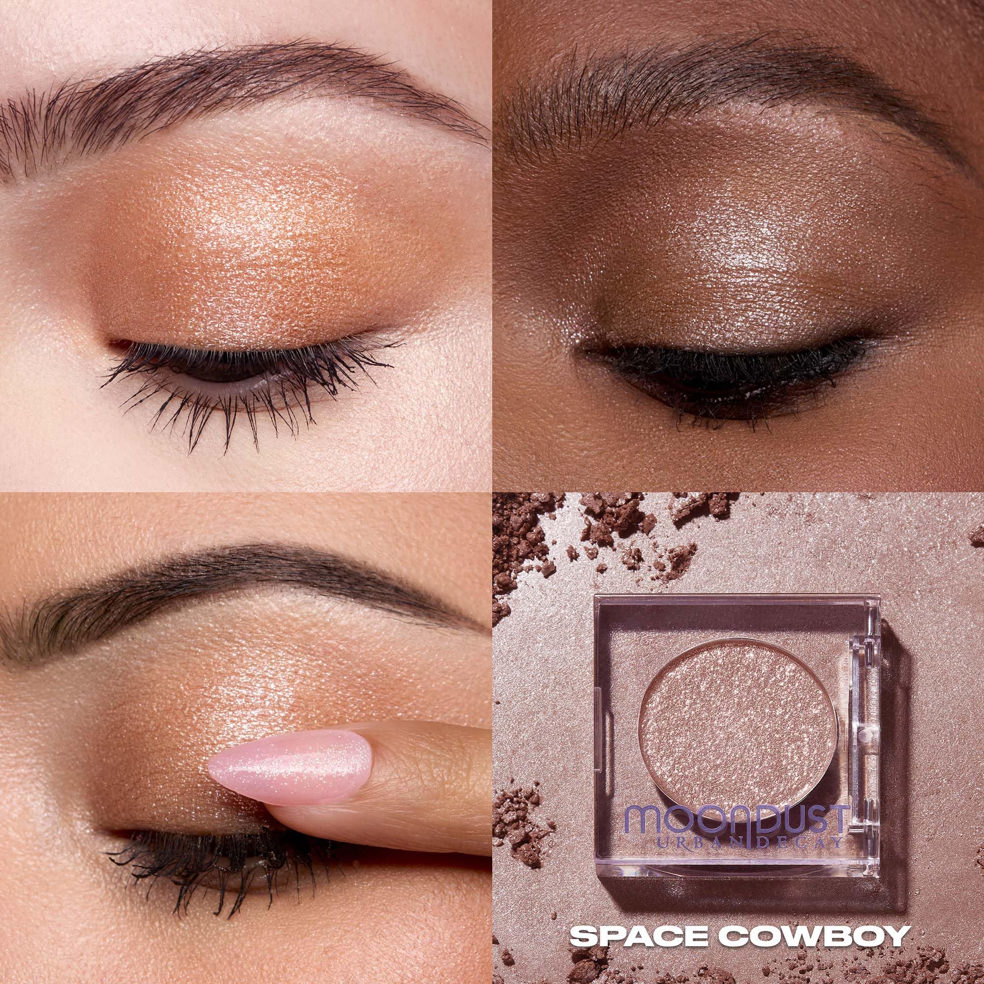Urban Decay Moondust close-up texture highlighting micro-fine glitter smooth finish