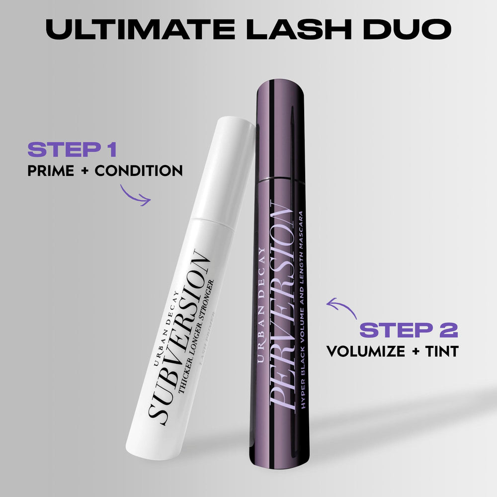 Urban Decay mascara in a makeup bag lifestyle setting ready for active days
