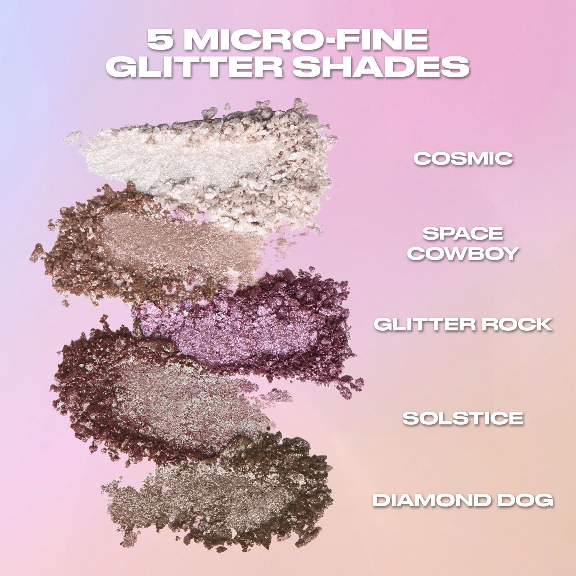 Urban Decay Space Cowboy size comparison next to brush showing compact travel-friendly form