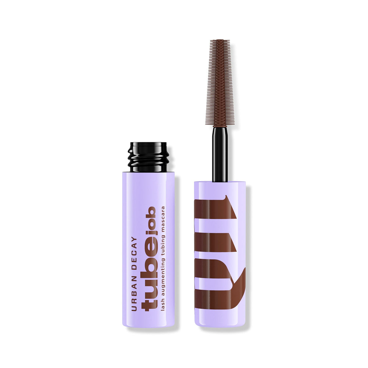Urban Decay front packaging showing Brunette Brown benefit of longwear