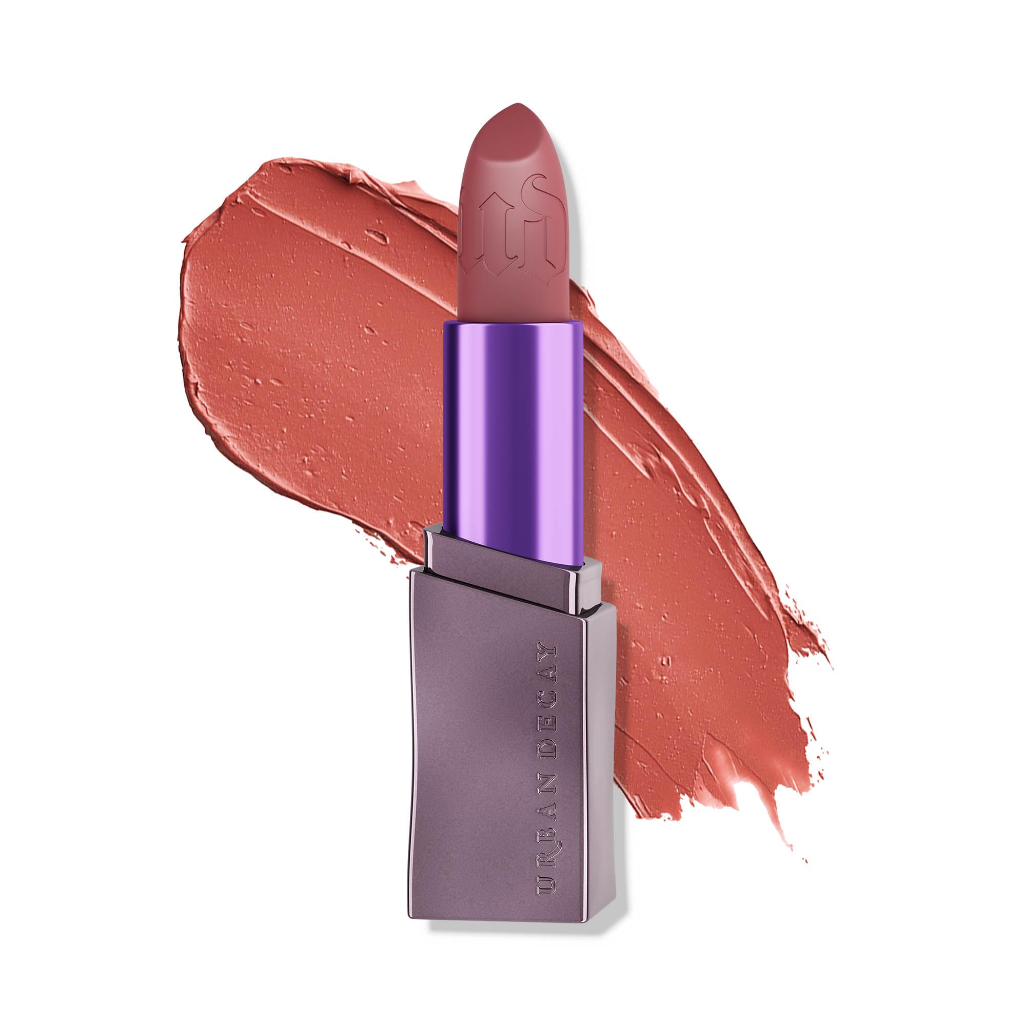 Urban Decay Vice Lipstick front closed showing sleek tube and shade protection