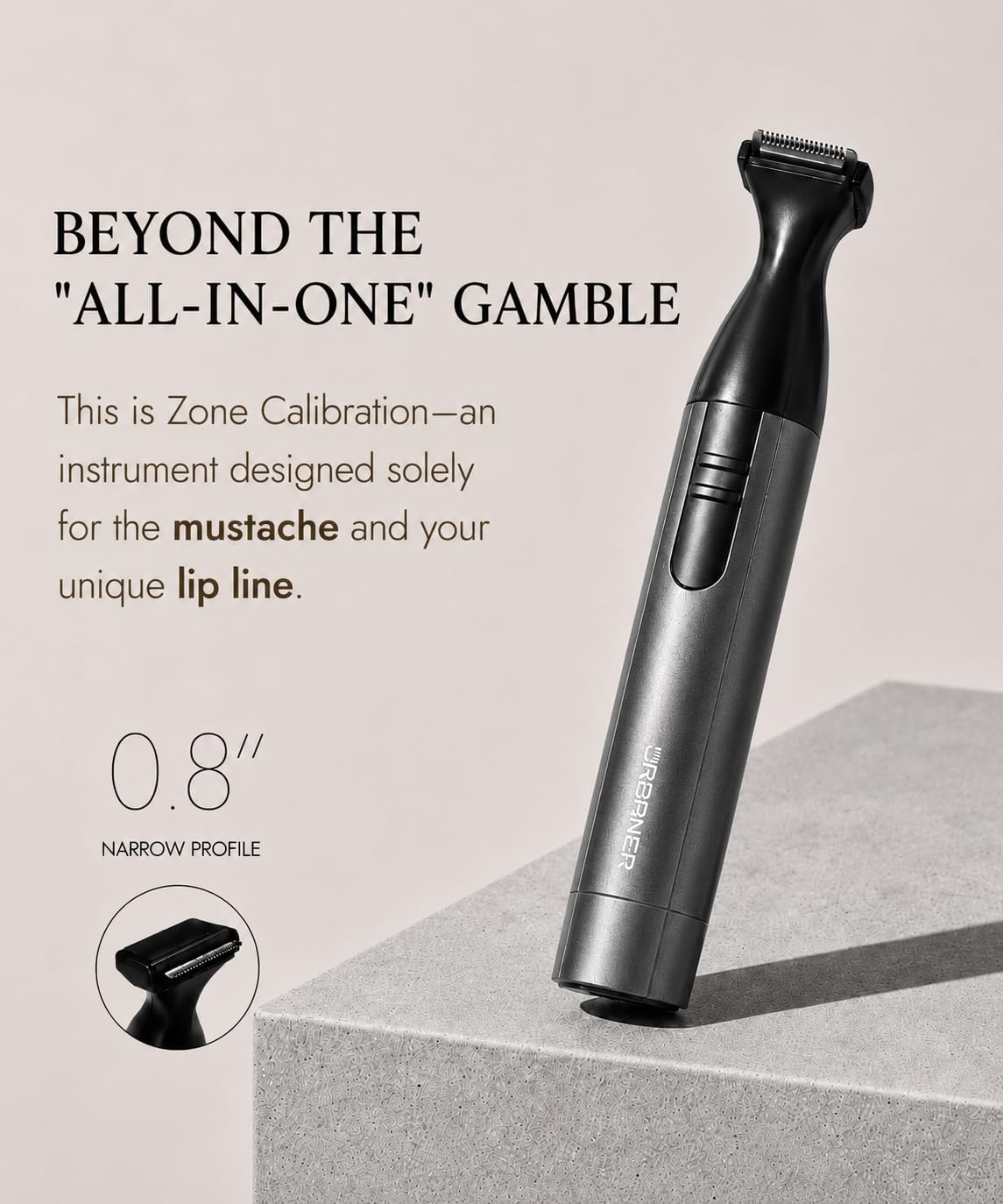 URBANER adjustable comb demonstration with 0.08 to 0.55 inch settings for exact length control