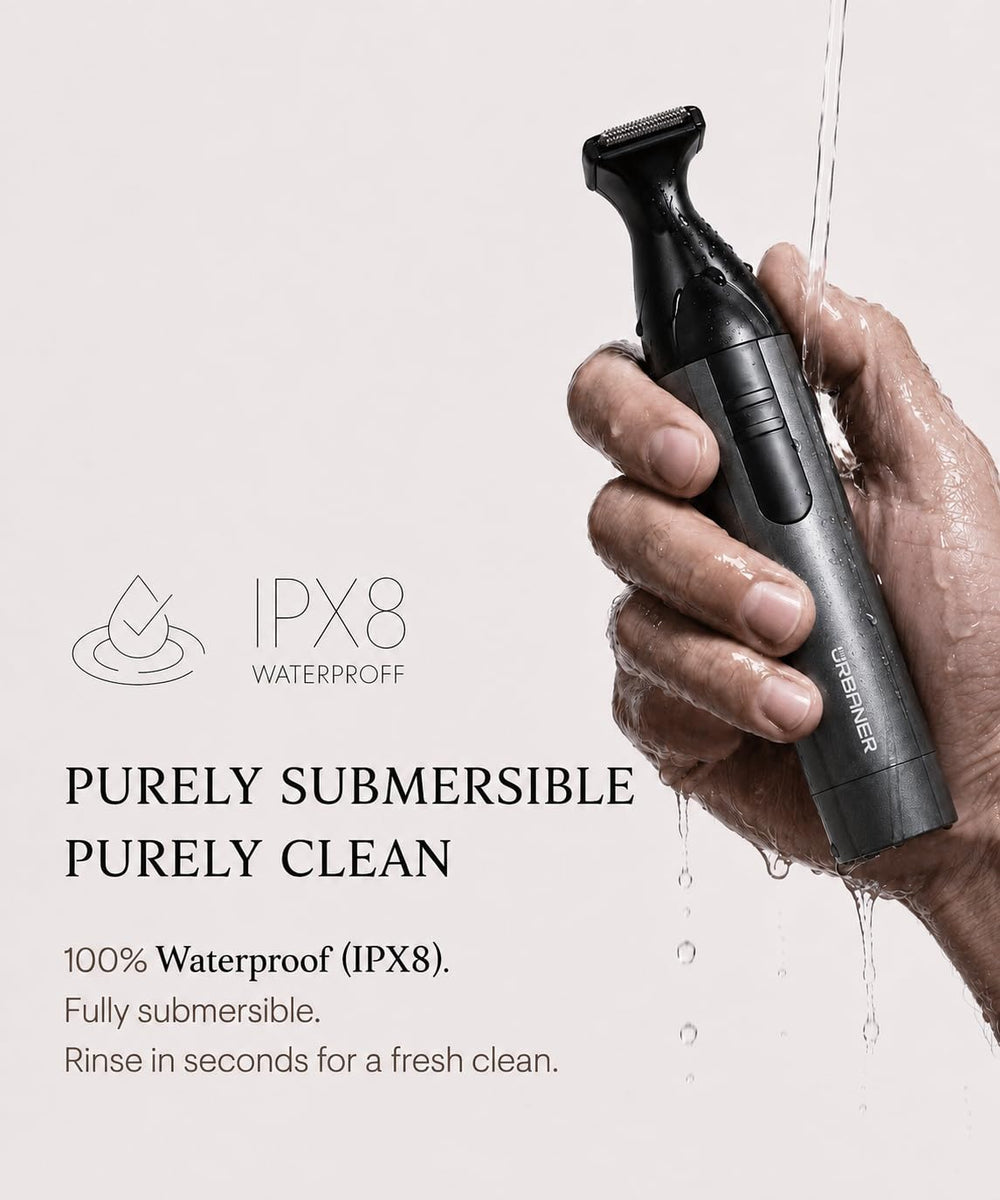 URBANER trimmer packed inside a travel kit enabling quick touch-ups on the go