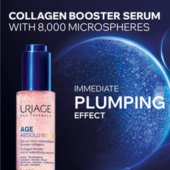 Uriage close-up of serum texture with microspheres for instant plumping