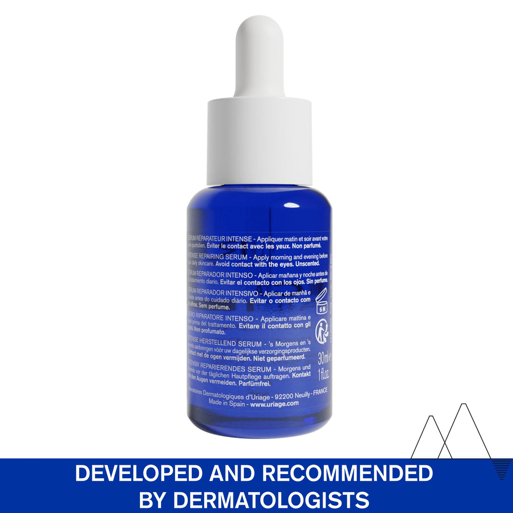 Uriage Cica‑Daily on bathroom shelf in a lifestyle scene suggesting daily routine use