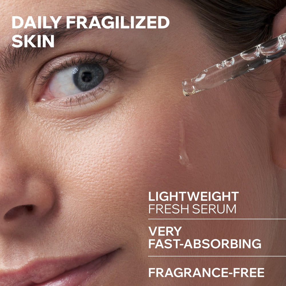 Uriage Cica‑Daily serum texture droplet highlighting lightweight hydration and fast absorption