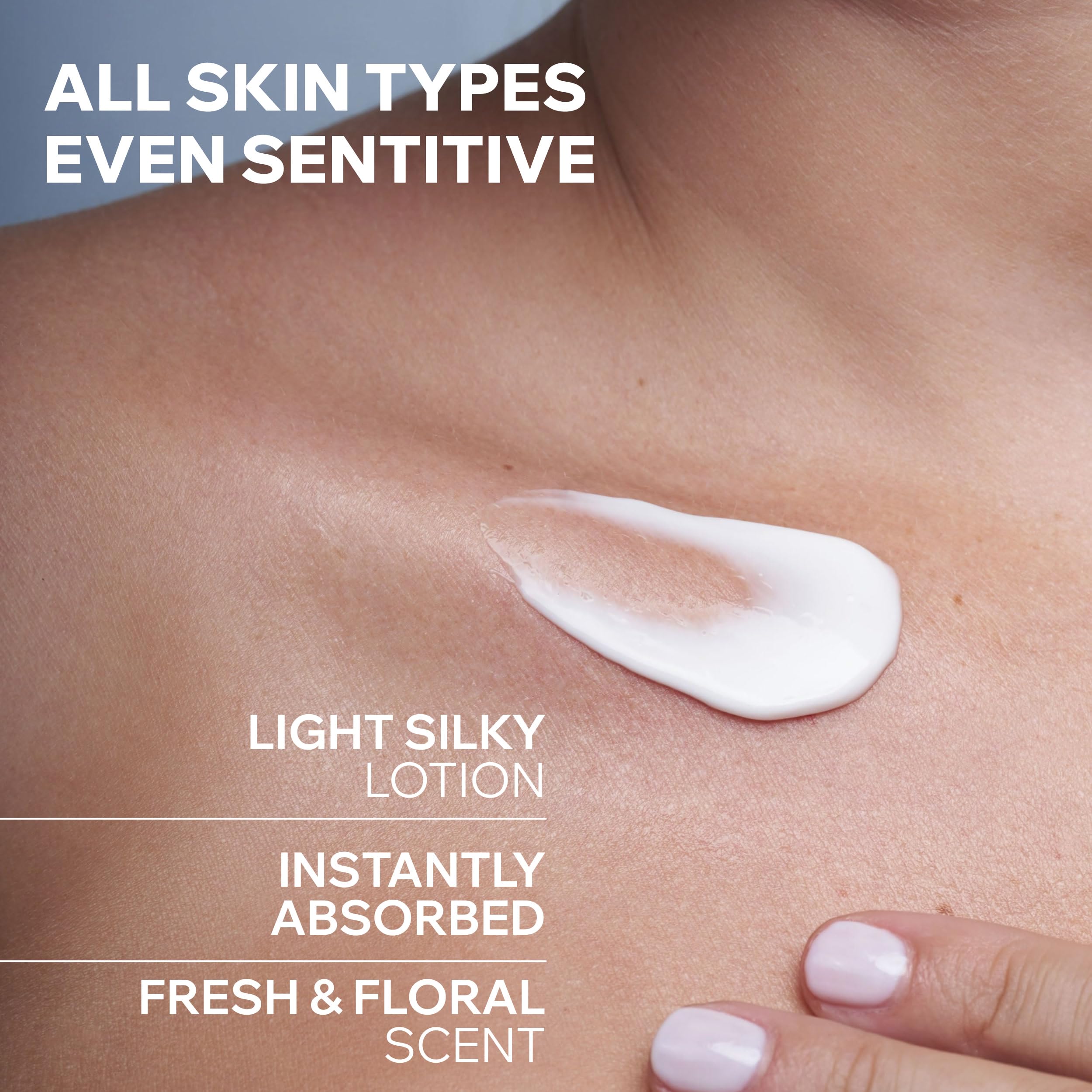 Uriage lotion spread on forearm demonstrating smooth application