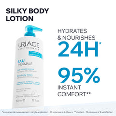 Uriage pump dispensing lotion texture that absorbs quickly