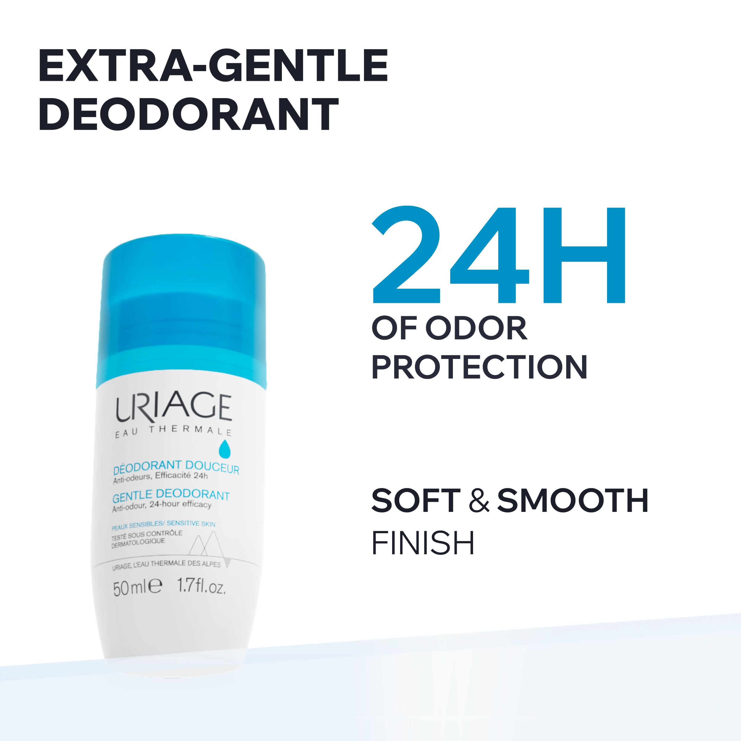 Uriage wide roller detail demonstrating even coverage for quick application