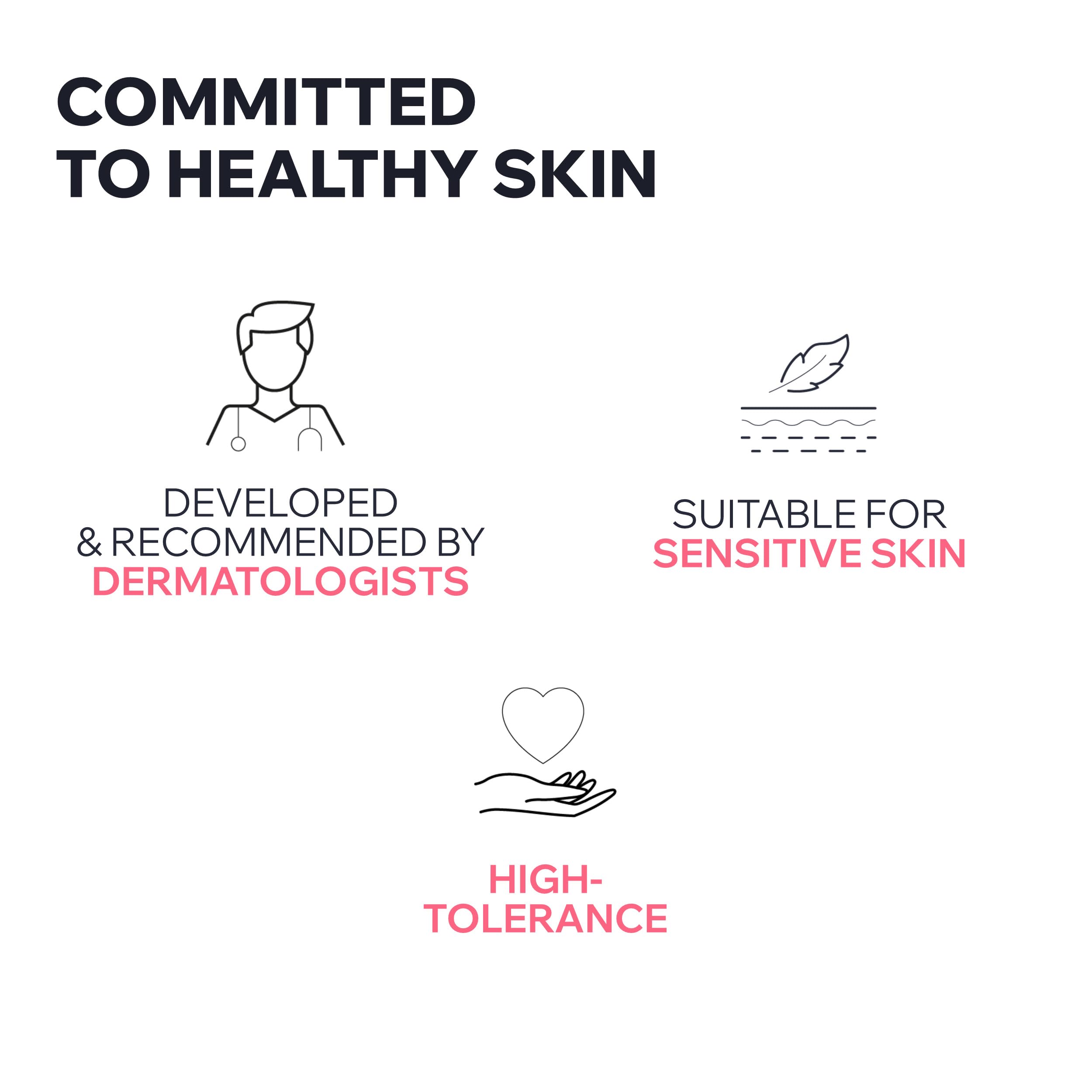 Uriage applying cream to cheek to soothe visible redness and tightness