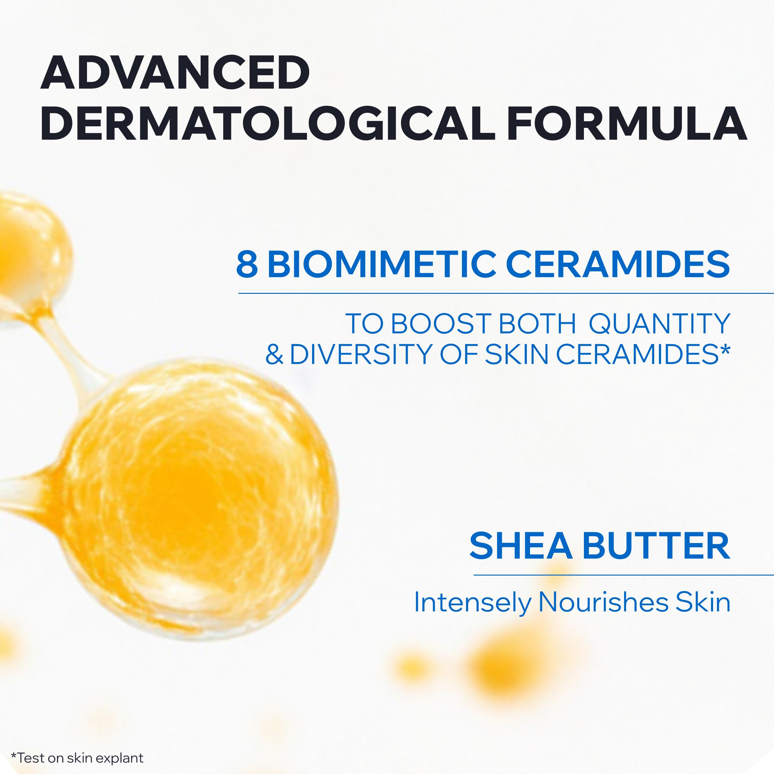 Uriage Xemose C8+ label ingredients detail highlighting biomimetic lipids benefit
