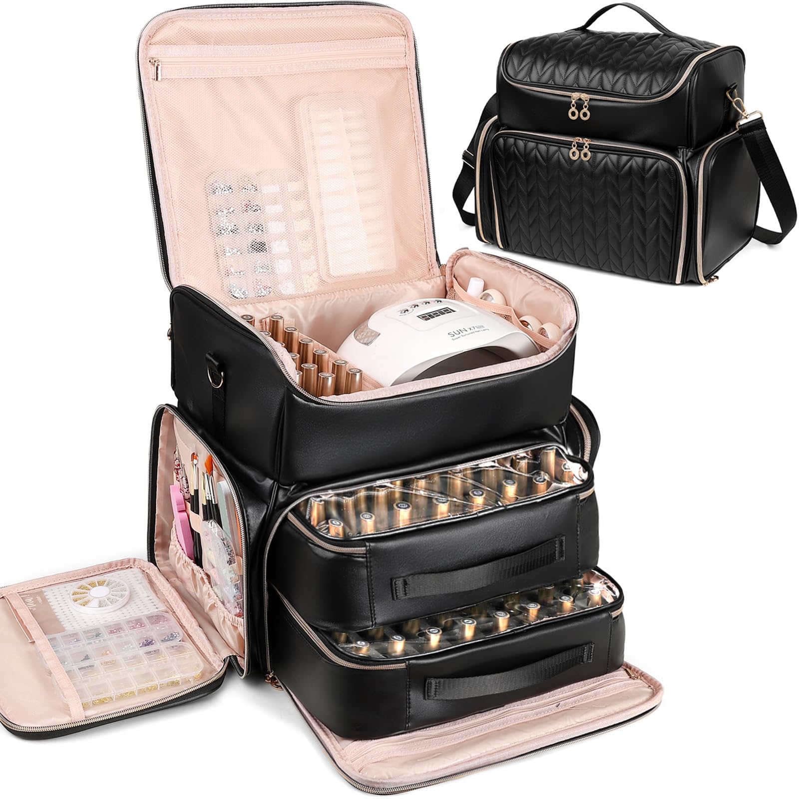 Uross quilted PU leather front closed with professional look and protection